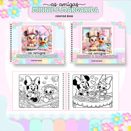Livro para colorir - Minnie & Margarida