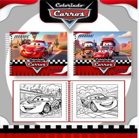 Livro para colorir - Carros Disney