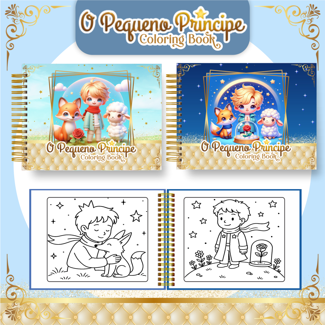 Livro para colorir - O pequeno príncipe