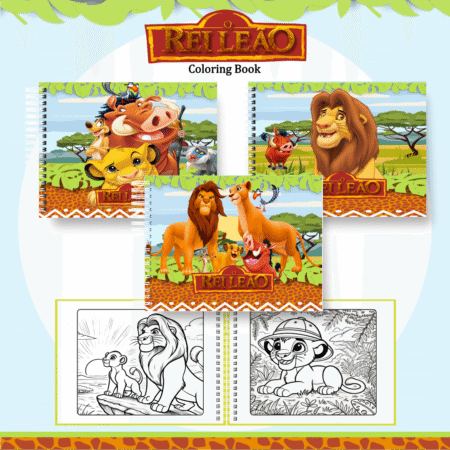 Livro para colorir - O Rei Leão