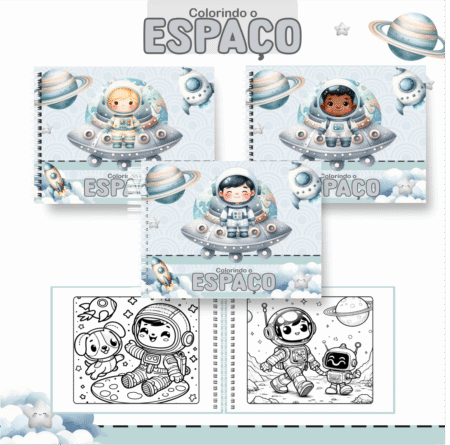 Livro para colorir - Astronauta