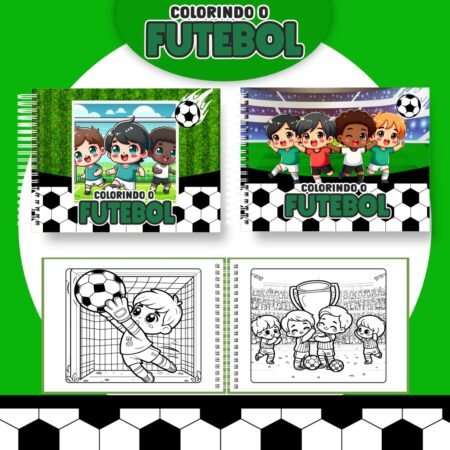 Livro para colorir - Futebol