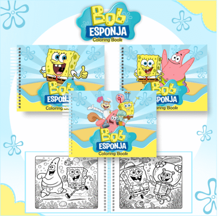 Livro para colorir - Bob Esponja
